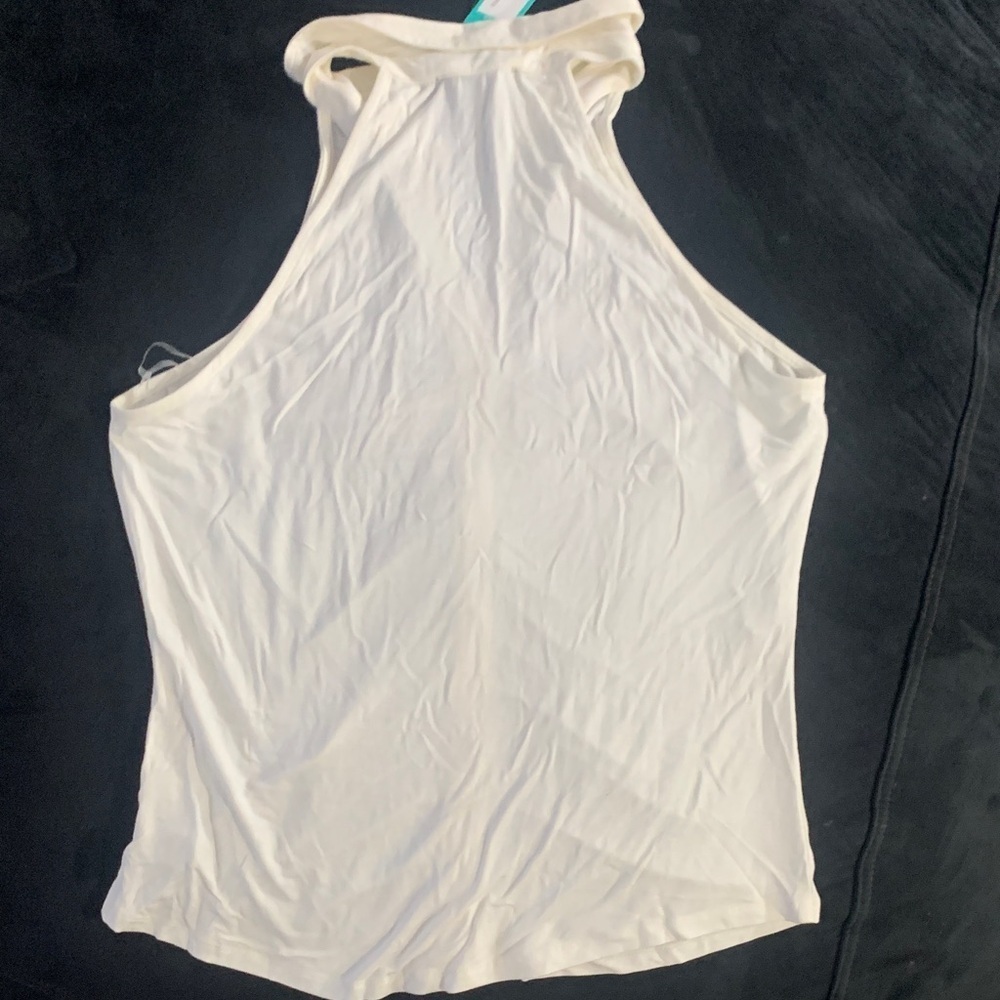 Sanctuary Ivory Halter Button-Front Top - Picture 4 of 5